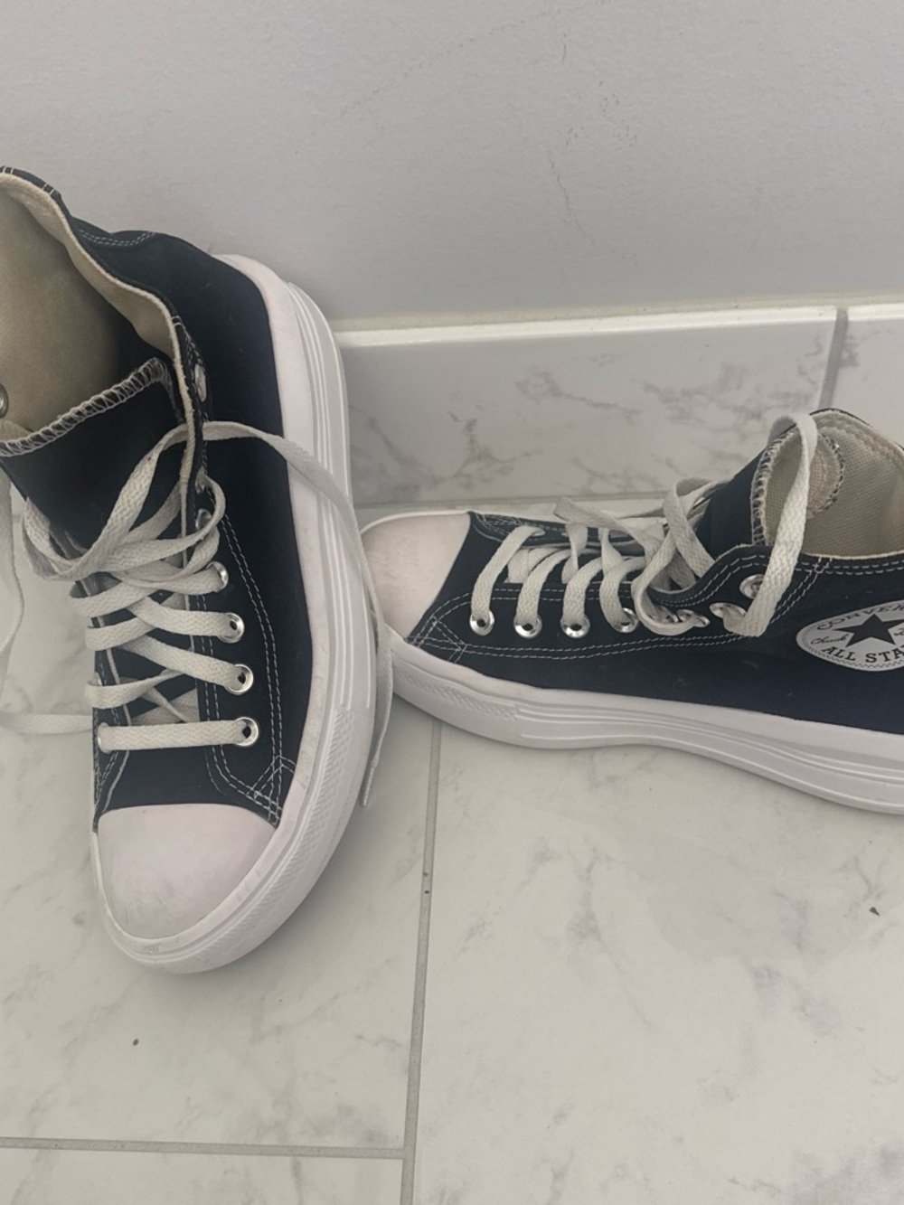 Converse Black and White High-Top Sneakers